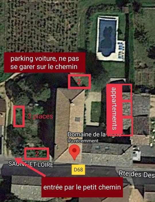 Au Coeur Des Vignes Chenas Du Beaujolais Apartment La Chapelle-de-Guinchay Exterior foto
